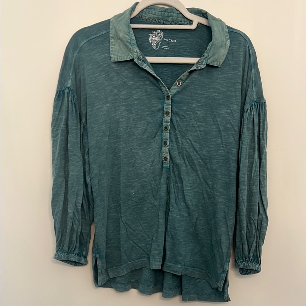 Pilcro Teal Blouse